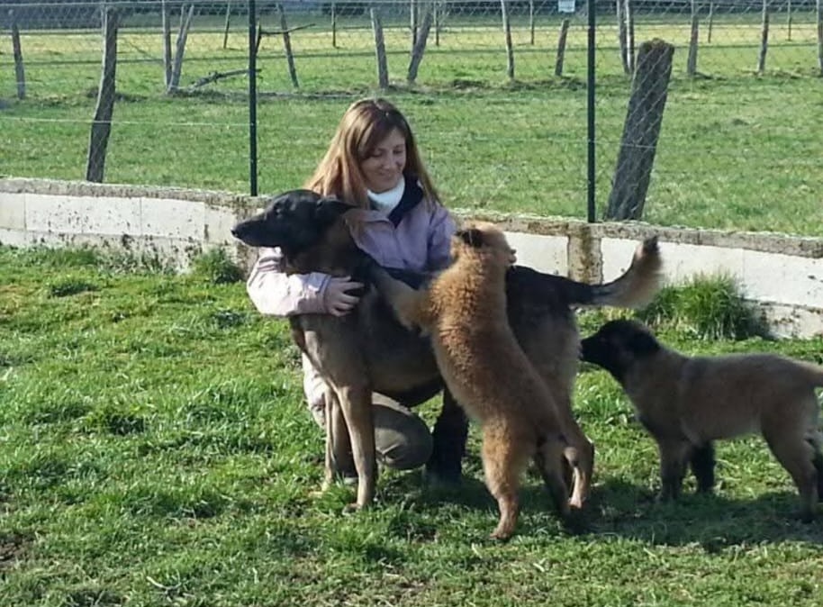 Natalia complicité avec son chien